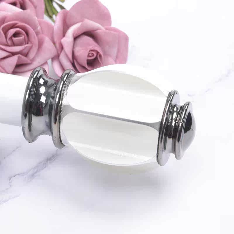 罗马杆装饰头窗帘杆头铝合金装饰头窗帘杆封口配件头罗马杆堵头