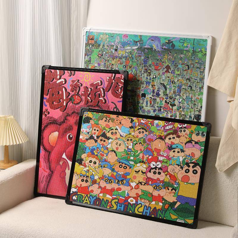拼图裱框1000片专用相框架挂墙装画框70x50厘米装裱框定制50x75cm