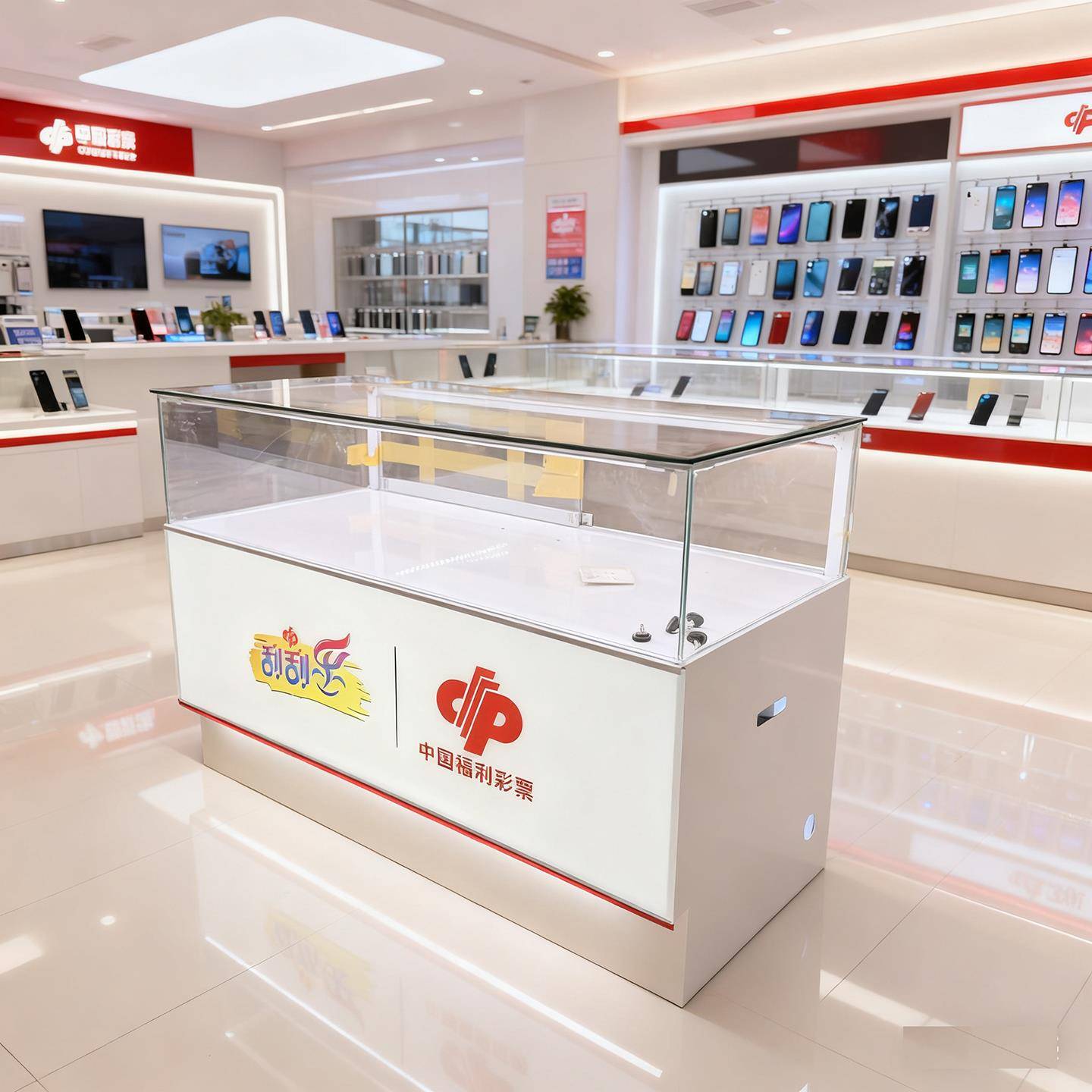 玻璃展示柜产品透明珠宝黄金烟酒商用陈列柜定制前开新款5G手机柜