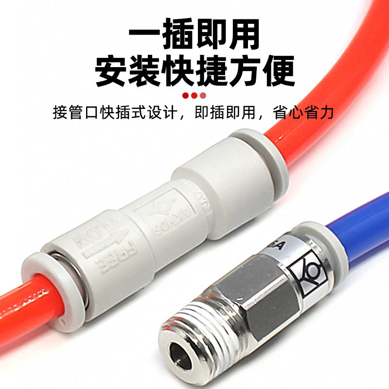 气动CV气路单向阀6/8/10mm气管防气体倒流单向止回阀4/3/2分接头