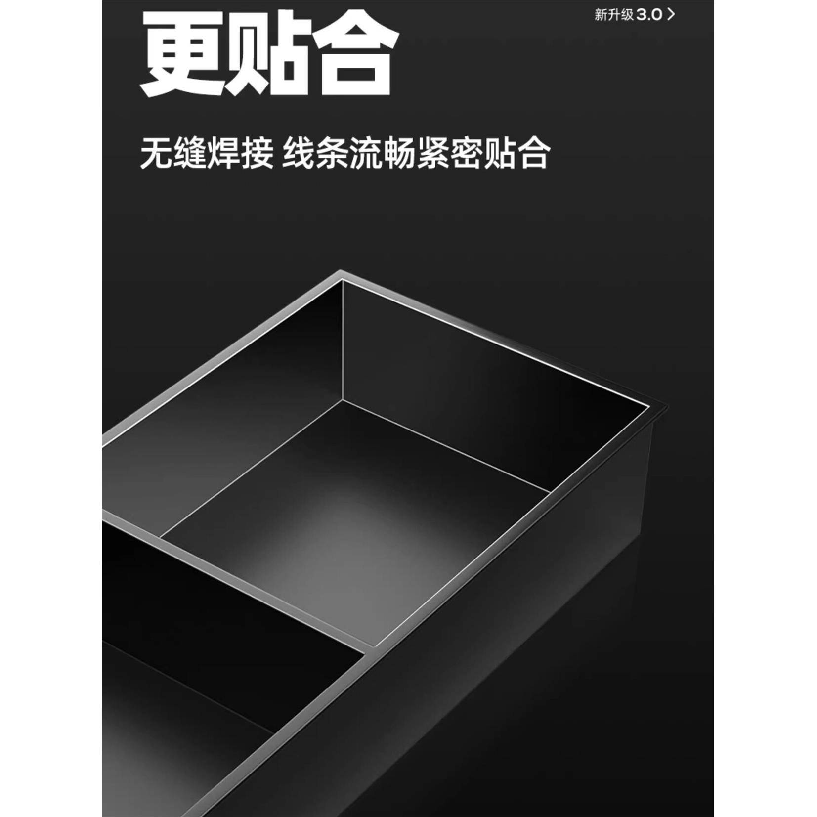 304不锈钢壁龛嵌入式金属电视柜淋浴室卫生间定制成品双层置物架