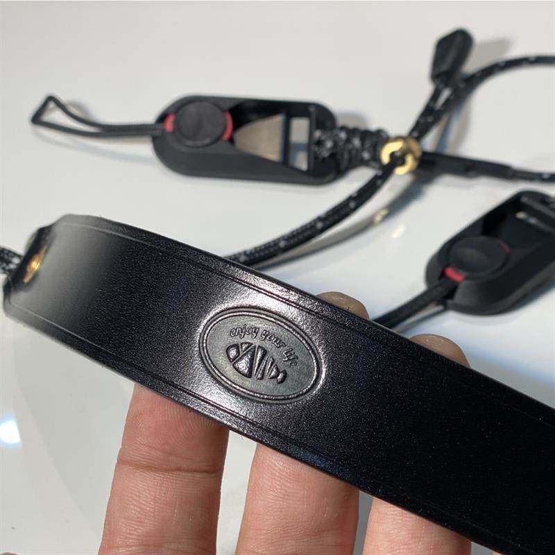 覆古快拆式 微单反相机头层牛皮尼龙绳相机背带 斜挎减压机能肩带