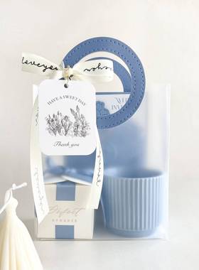 法式定制邀请函letterpress凸版请帖活版印刷婚礼喜帖韩系蓝色