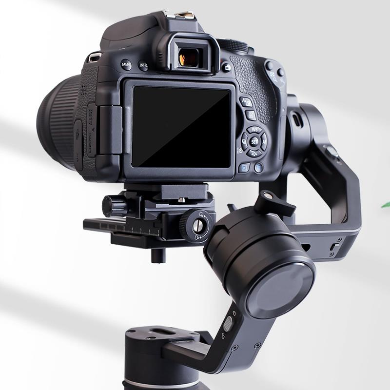 喜乐途阿卡快装板夹座通用云台底座稳定器微单反相机手机支架配件