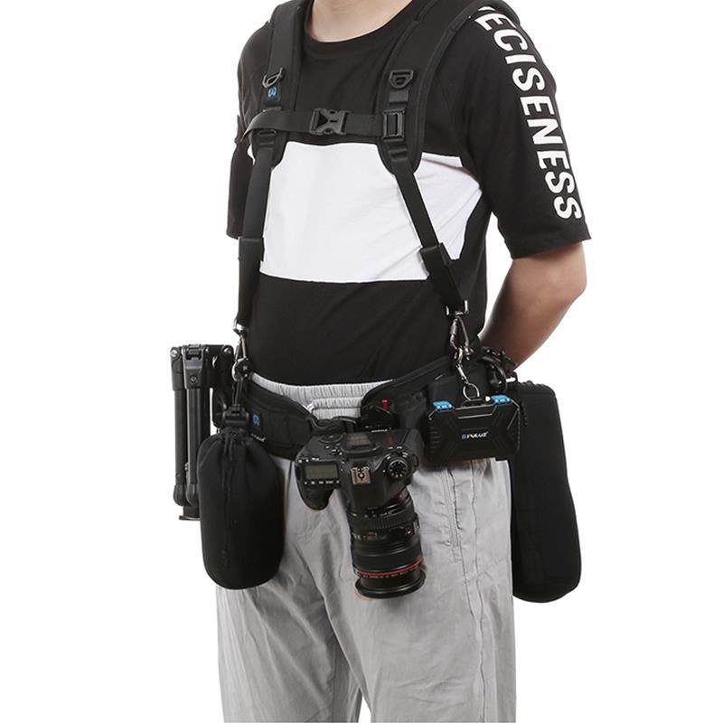 多功能摄影腰带快挂快取户外路亚腰包单眼相机腰挂固定带双肩抱婴袋