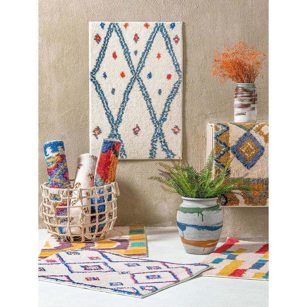 北欧摩洛哥风格入户门口防滑地垫卧室卫生间浴室吸水脚垫可机洗