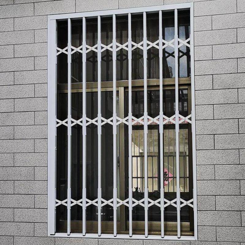 铝合金折叠推拉闸防盗窗网阳台室外新型可伸缩隐形门飘户内防护栏