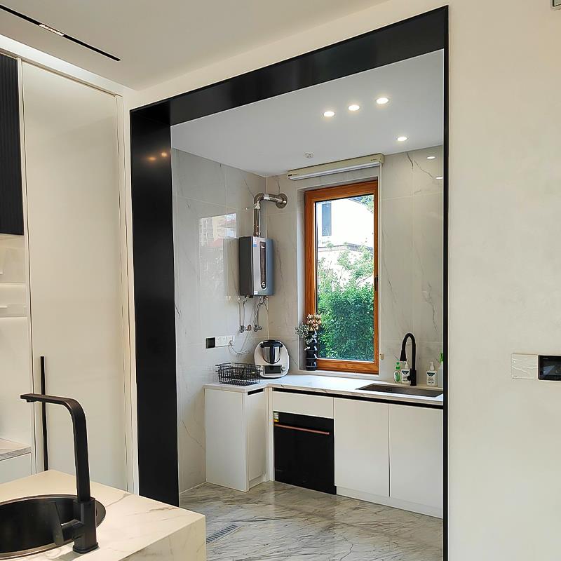 定制加厚304不锈钢门套门框包边入户门套客厅垭口套窗套电梯门套