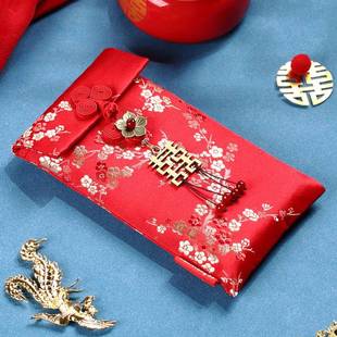 结婚喜字创意随礼万元布红包份子钱袋婚礼敬茶改口高档彩礼大红包