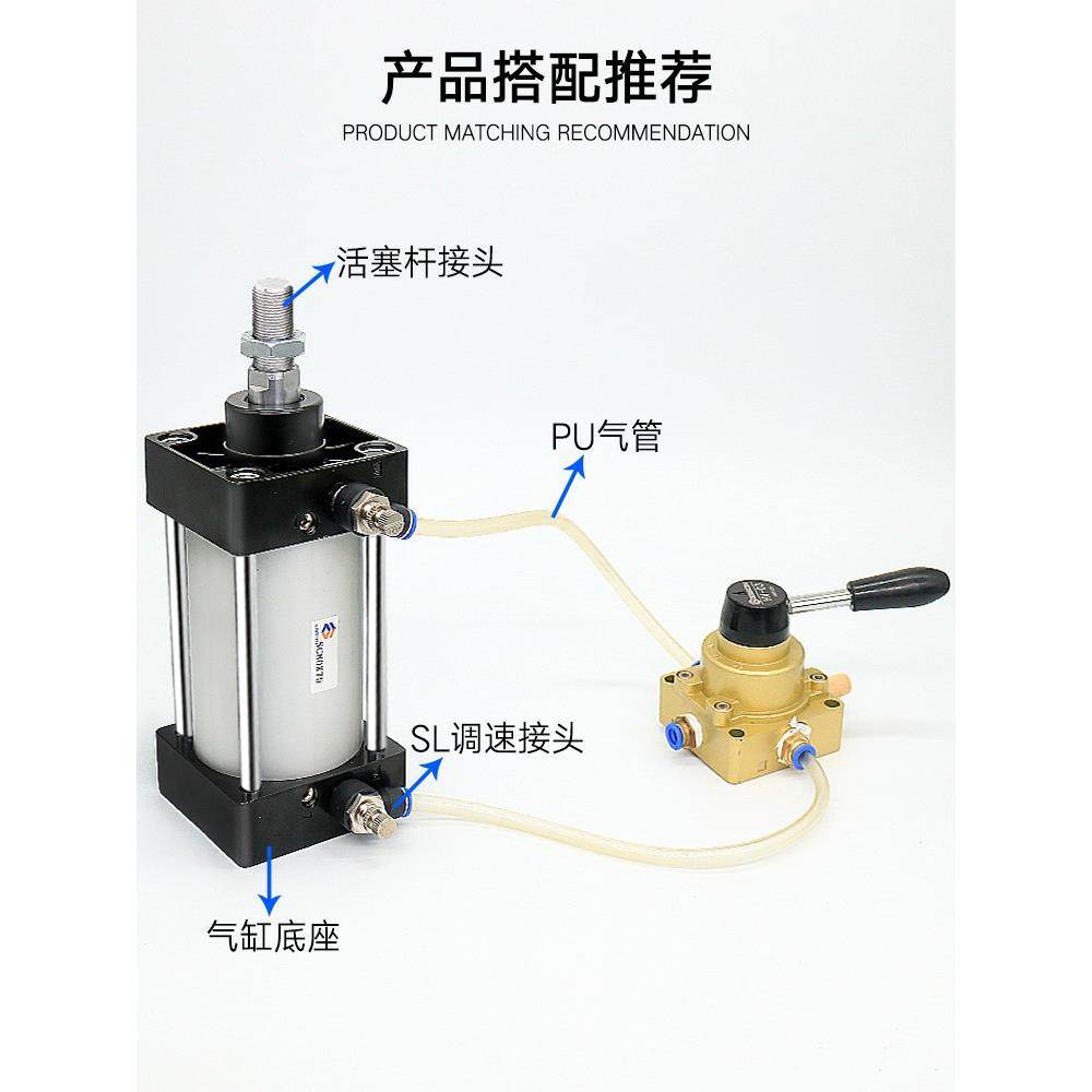 SC50标准40气缸32大全63小型80气动大推力100-75X125X200X250X300