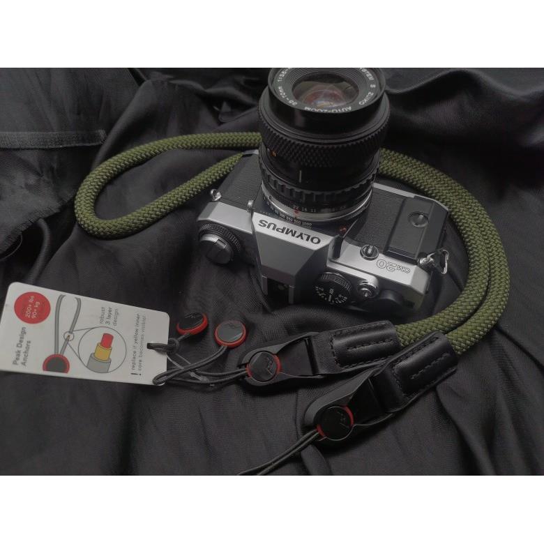 巅峰PD快拆扣相机肩带 正品巅峰PD扣具 手缝真皮软绳相机背带牢固