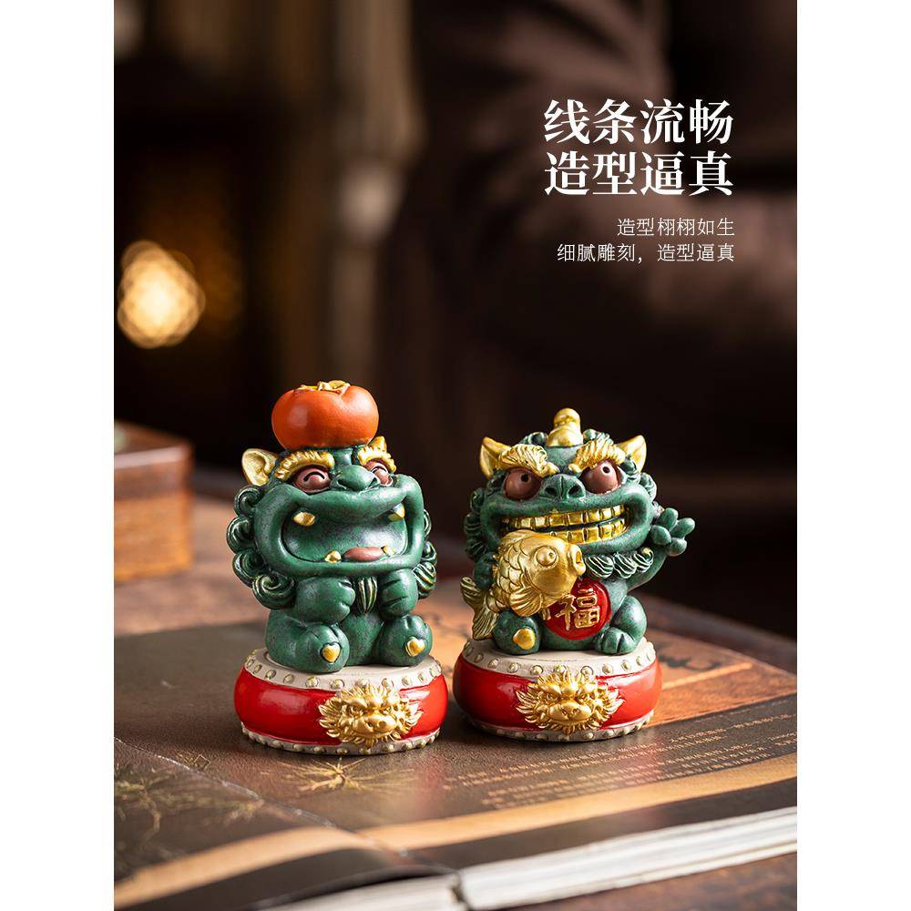 锦山堂国潮文创小众招财貔貅桌面装饰摆件前程似锦送同事生日礼物