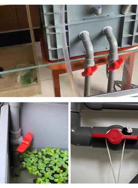 PVC球阀灰色阀门开 关阀给水管4分6分1寸塑料阀门DN20 25 32 40 5