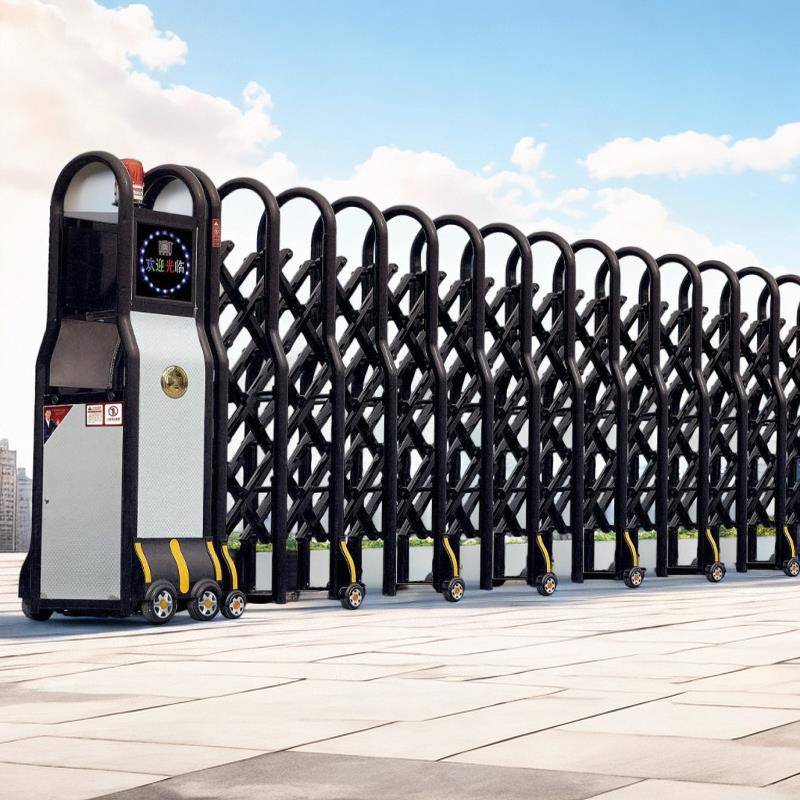 电动伸缩门铝合金厂区大门工厂工地自动门学校医院企业大门包安装