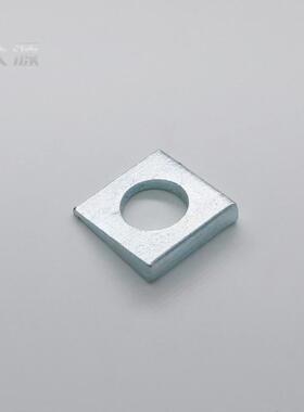 GB852工字钢方形斜垫片 发黑镀白锌304不锈钢本色四方垫圈