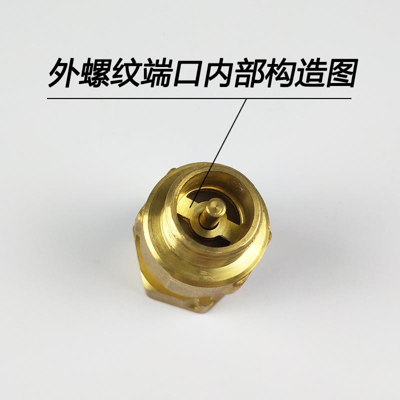 水表止回阀防空转倒流单向阀dn15mm4分家用6分20表前后止水逆止阀