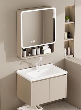 定制蜂窝铝58/68/78/88/98CM合金浴室柜组合卫生间洗漱台洗手盆