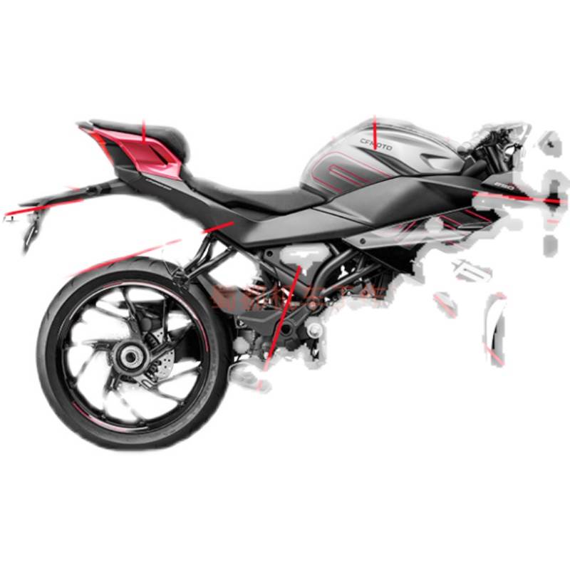 春风摩托车原厂配件250SR外壳塑料全车外观件大板油箱护板23新款