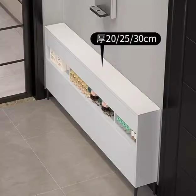 超薄餐柜20cm一体靠墙收纳柜25公分极窄厨房简易实木意式薄款30
