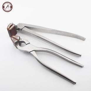 平口贴皮直头皮边钳 较框钳手工皮具DIY皮包制作工具 弯口压边钳
