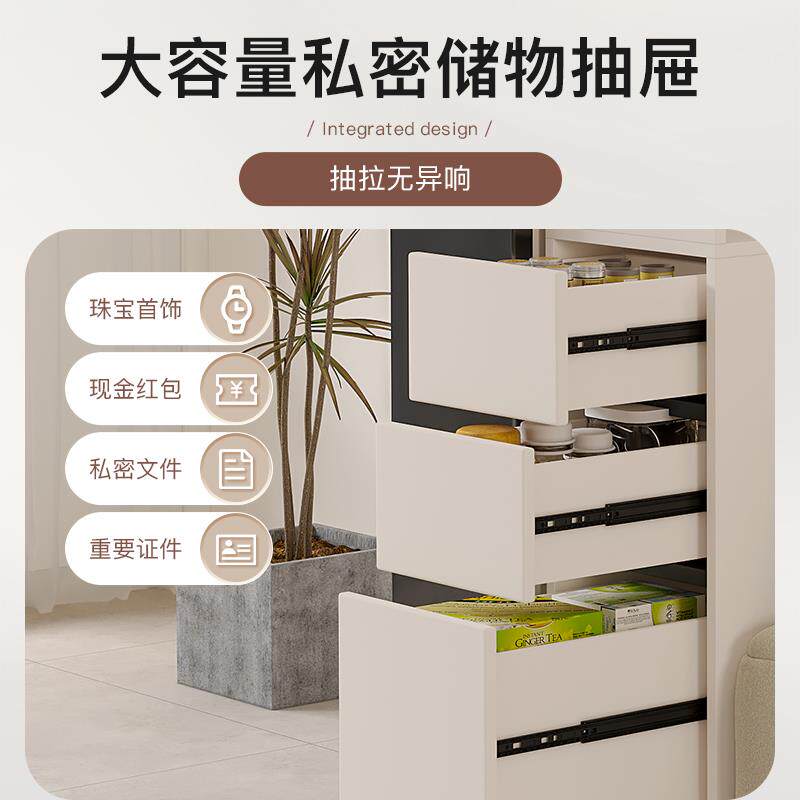 铝合金沙发边柜侧柜墙角夹缝柜长条置物柜定制收纳储物柜家用书柜