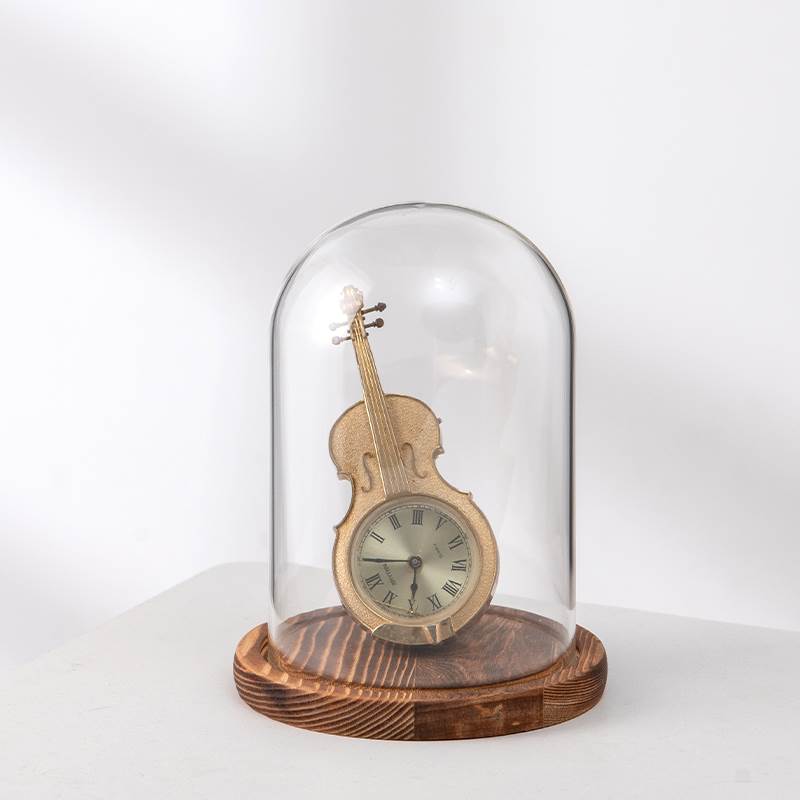 促销新款摆放花玻璃罩透明展示盒人偶圣诞树积木手模桌面摆件手办