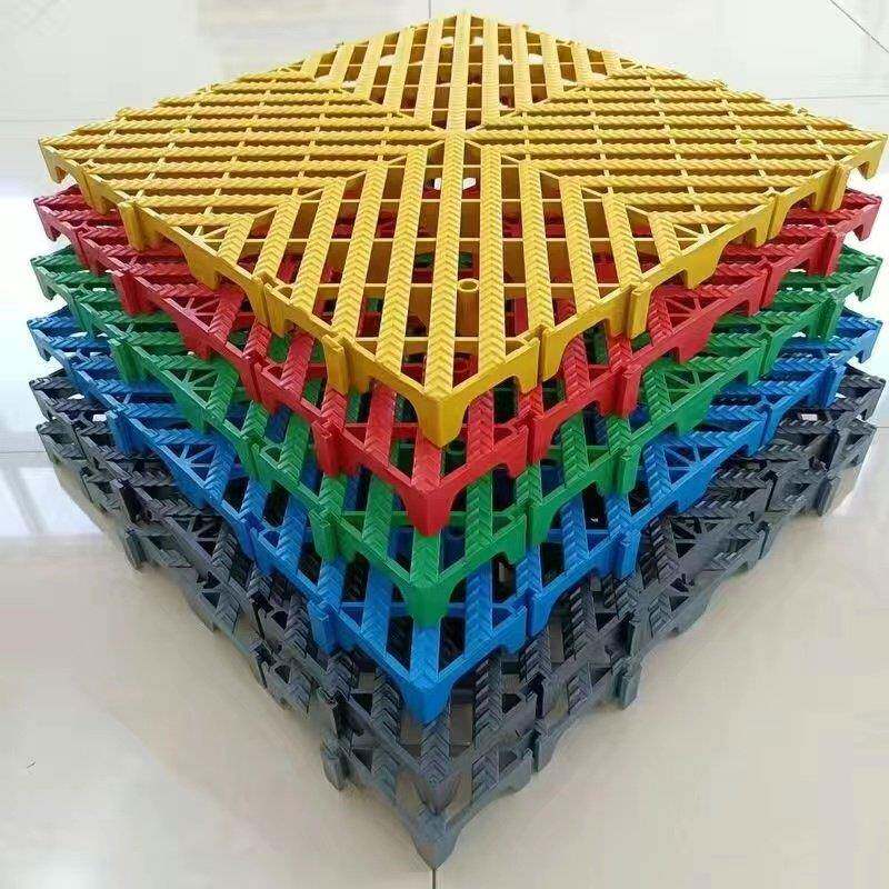 防水塑胶浴室垫 加高3cm洗车防滑垫 拼接地垫40x40cm 家用简约风