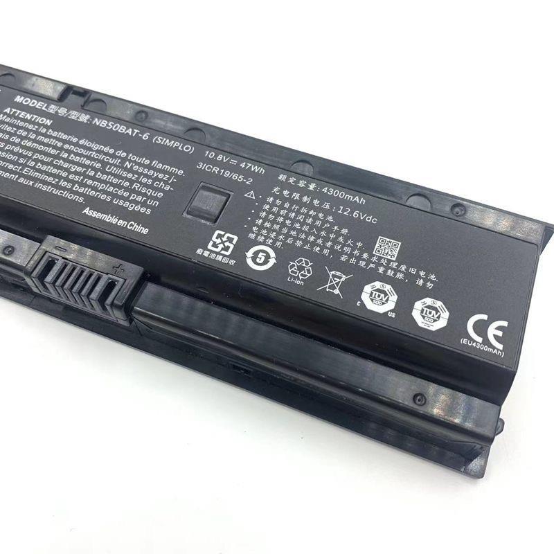 适用炫龙毁灭者DD II8481S1N CW65L003笔记本电池 NB50BAT-6
