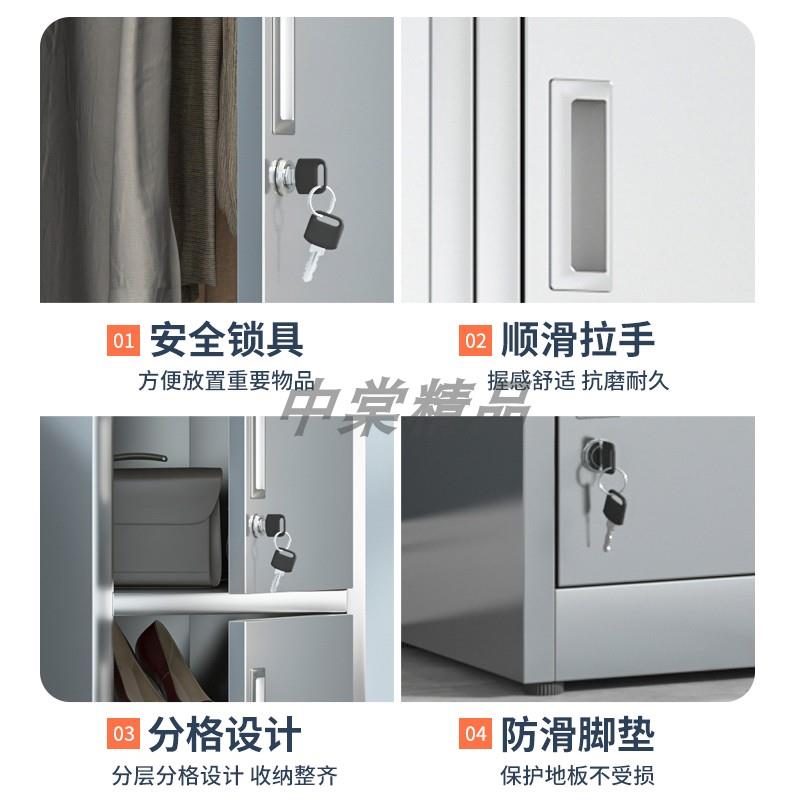 定制不锈钢单门更衣存包柜2门3门4门5门6门员工储物柜夹缝柜