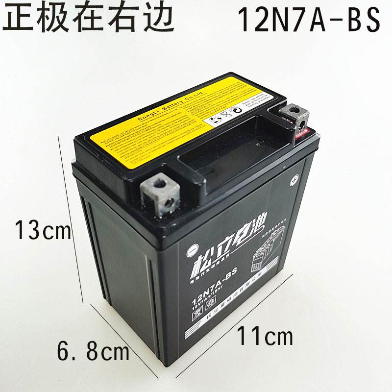 摩托车电池12N9-BS免维护踏板弯梁三轮通用蓄水电瓶大安数耐低温