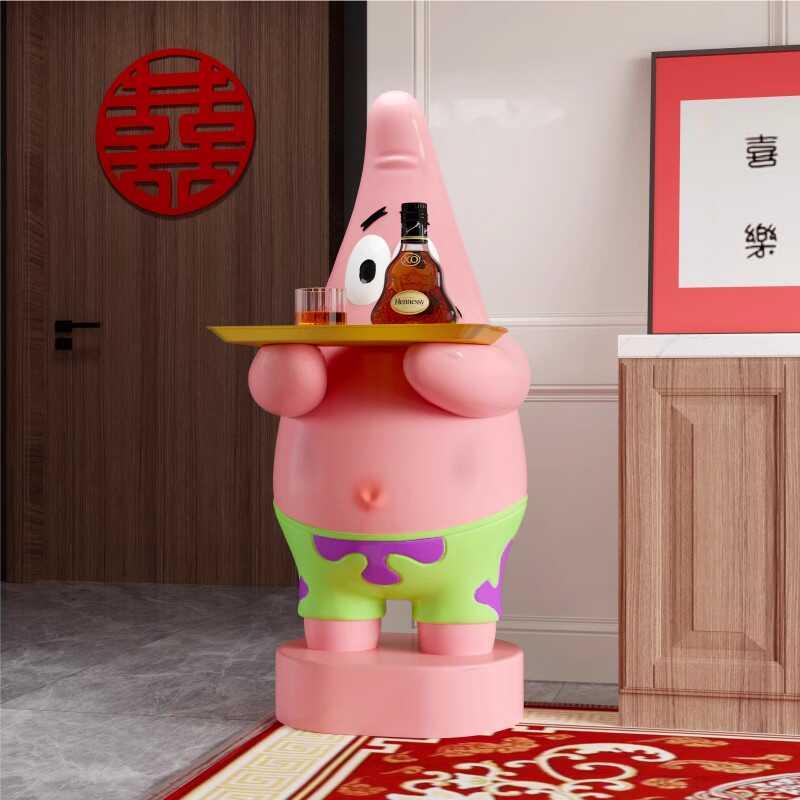 比奇堡派大星玩偶手办公仔装饰品创意床头迎宾玄关艺术落地大摆件