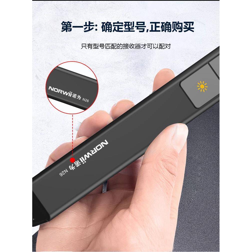 诺为ppt翻页笔USB接收器N26C N23 N27 N75 N76 N96 N95配件感应器