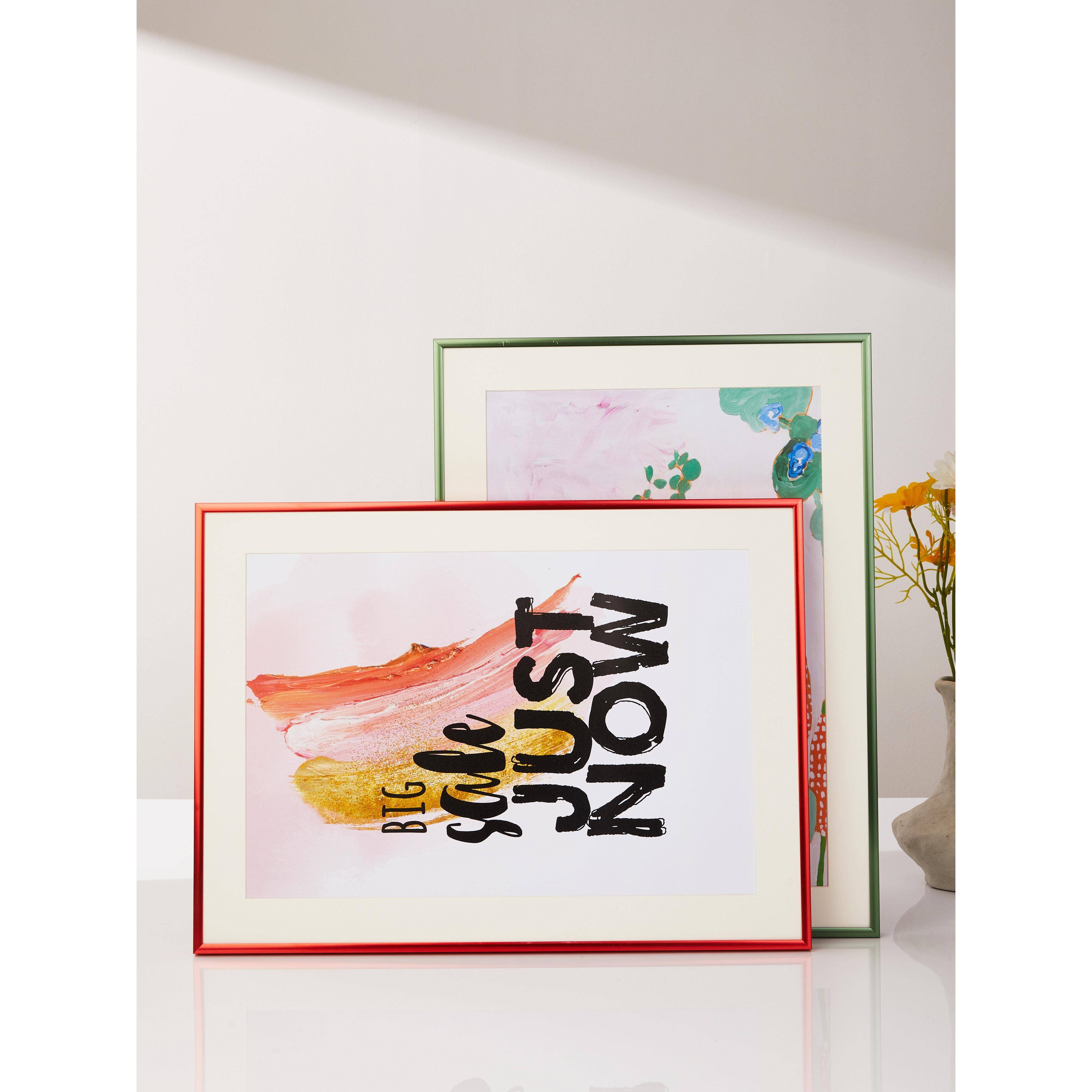 铝合金相框挂墙a34K海报框裱框a4展示拼图框装裱画框定制空框框架