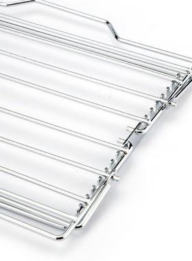 Amazon不锈钢可调式烤鸡架可折叠烤箱烘焙烧烤线架Broiling Rack