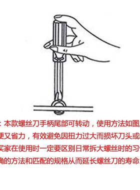 3细杆小十字一字螺丝刀2mm平头起子1.5螺丝起子ph00梅花批2.5开刀