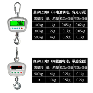 友声公斤 吨吊秤小型电子吊钩秤吊磅挂钩秤行车秤