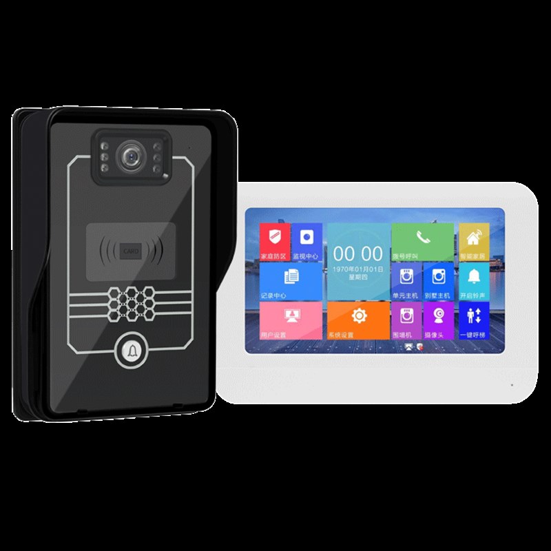 蓝斯顿 可视门铃家用有线数字高清视频监控别墅智能可视对讲门禁