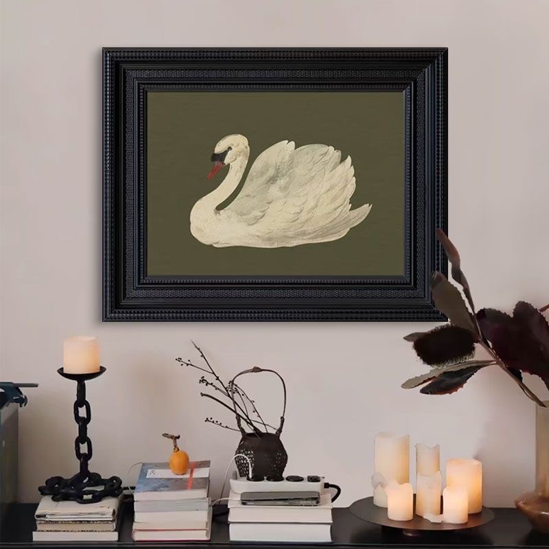 法式小众创意动物挂画中古入户玄关装饰画客厅餐厅壁画卧室斗柜画图片