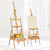 榉木便携木制写生架子 美术生支架式 抽屉式 画架画板装