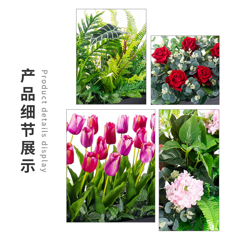 室外箱假槽装饰塑料仿真假草仿真绿植造景摆设图片