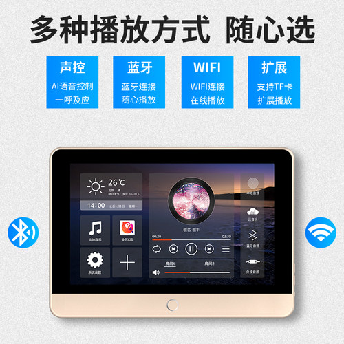 家庭智能背景音乐控制系统家用歌装全屋吸顶音响智能家居