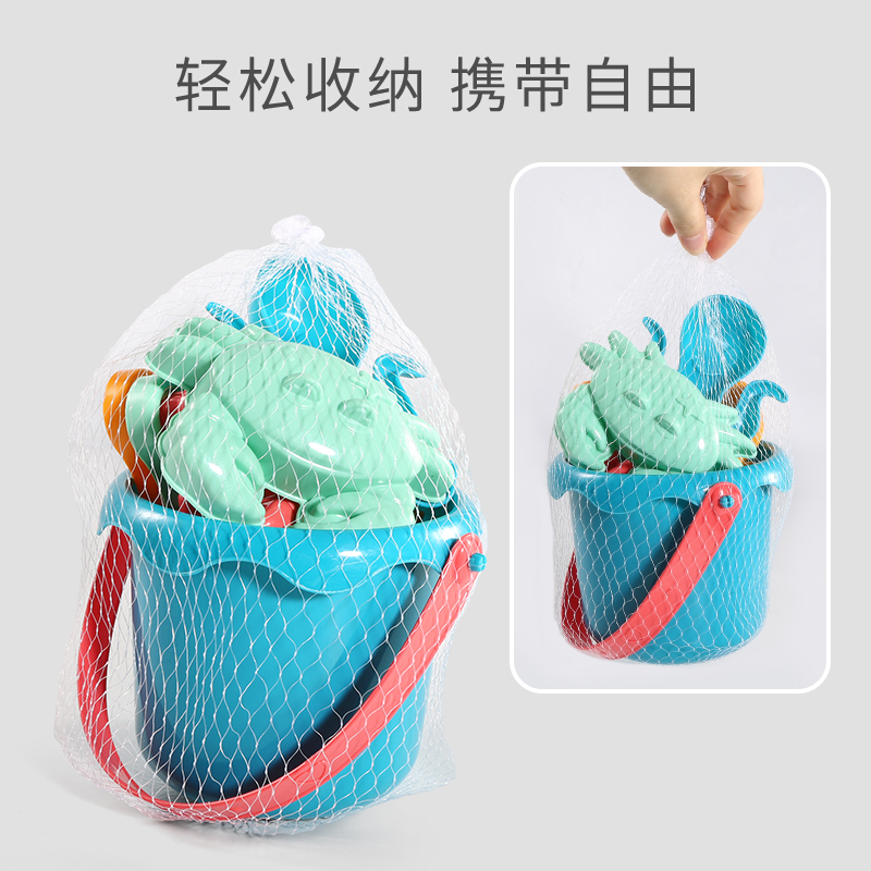 加厚软儿童沙滩小孩胶铲子和桶沙漏挖沙土宝宝玩沙子工具装