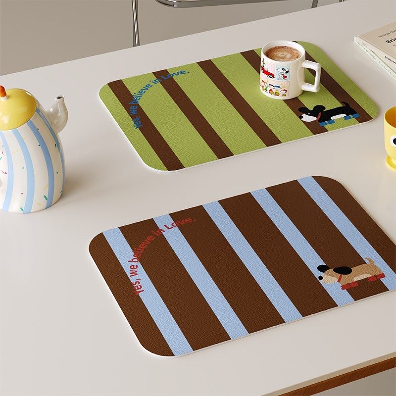 in中古风高级感皮革西餐垫防油免洗吧台桌垫防水垫隔热垫杯盘垫,居家布艺,餐垫,淘宝优惠券,粉丝福利购,淘宝优惠卷