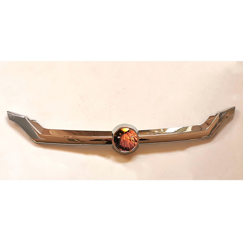 适配四轮电动车鸿日1御虎前保险杠上下中网电镀格珊护板装饰亮条