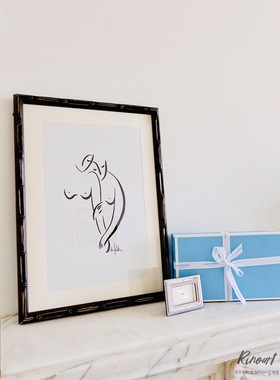 INOT洛杉矶手绘oll我和我的妈妈极简现代装饰画