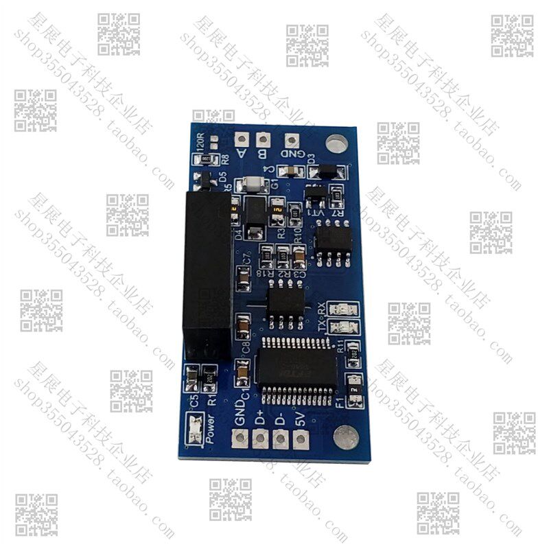 FT22隔离U转5串口排针FT22L模块隔离型U转22串口MC