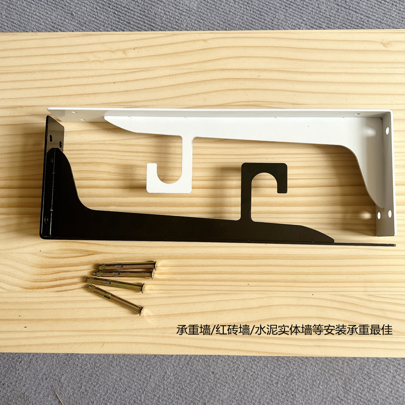 衣帽间一体支架挂衣杆支架壁挂铁架子衣柜木板衣杆托砌墙衣柜五金