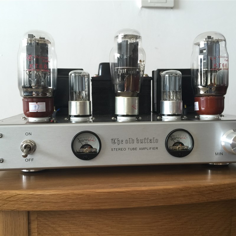 老水牛精品KT66 发烧hifi胆机 电子管功放机纯手工搭棚