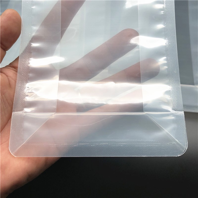 高清透明加厚自立自封八边袋密封封口袋食品包装密封封口袋100个