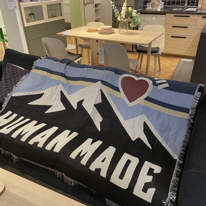 个性潮流玩家 Human made 野餐垫沙J发K毯露营毯涤纶棉材质品质针